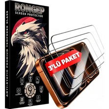 MSP [3'lü Paket] Apple iPhone 17 Pro Max Için Ekran Koruyucu 9h Sertlik Anti-Static Temperli Cam Netlik ve Dokunmatiği Etkilemeyen Çizik ve Darbelere Karşı iPhone 17 Pro Max Koruma