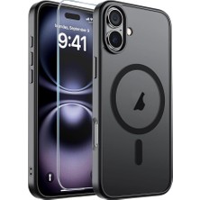 MSP iPhone 16 Için Manyetik Kılıf [magsafe ile Uyumlu] [10 Ft Askeri Sınıf Düşme Koruması] Ince Yarı Saydam Mat Darbeye Dayanıklı Parmak Izi Önleyici Telefon Kılıfı, Siyah