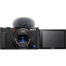 MSP Zv-1 Vlog Kamerası, 3 Inç Dokunmatik Lcd, 2.7x Zoom, 20.1 Megapiksel, 24-70 Milimetre Lens, 3 Mikrofon, Hdmı, Siyah