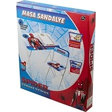 Prime Beren Oyuncak Ders Çalışma Masa/sandalyesi Spider Man