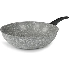 Flonal Dura Induction Tava, Sağlıklı Pişirme ve Kızartma Için, Yapışmaz ve Son Derece Çizilmeye Karşı Dayanıklı, Indüksiyon, Gaz, Seramik, Italyan Premium Kalite, Wokpfanne 28CM