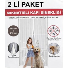 MSP Beyaz Mıknatıslı Kapı Sinekliği 105X210CM (2'li Paket)