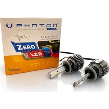 Prime Photon Ampul Zero H27 12V Xtreme Yellow +3 Plus Fansız LED 12V-24V Headlight Pht ZR3728 Xy