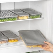 Prime 4 Adet Buzdolabı Organizeri, Buzdolabı Için Çok Amaçlı Saklama Kabı, Fresh Box, Şeffaf ve Ayarlanabilir, Gıdaları Taze Tutma Özelliği, Mutfak Düzenleyici (2400 Ml)