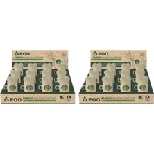 Karok Ticaret Poo Bamboo Dışkı Toplama Seti 15 Yaprak 12Lİ Set (2 Paketi)