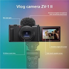 Prime Zv-1ıı Vlog Kamera | Dijital Kamera (Geniş Açılı Zoom Objektifi, Vlogging Için Ayarlanabilir Ekran, 4K Video, Çok Yönlü Mikrofon) Siyah