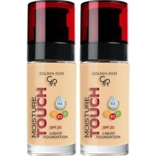 Prime Moisture Foundation No: 107 - Hyaluronik Asitli Nemlendirici Fondöten Spf 20-30 ml (2 Paketi)