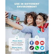 Prime ile Uyumlu Kablosuz Yaka Mikrofon, Telefon Video Kaydı Için Yaka Klipsli Mikrofon Tiktok Youtube Canlı Yayın Vlog (Uygulama/bluetooth Gerekmez)