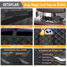 Prime Araç Bagaj Örtüsü, Evcil Hayvan Köpek Bagaj Koruma Kılıfı - Suv, Sedan, Pickup Panelvan Bagaj Havuzu, Araba Için Su Geçirmez Bagaj Koruyucu Kılıf Örtü Mat- Large - Gri