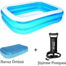 MSP Bestway 12819 Büyük Şişme Aile Havuz Seti, 62002 Pompa 58319 Kapama Örtüsü