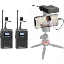 Prime Boya By-Wm8 Pro-K2 Uhf Çift Kanallı Kablosuz Mikrofon Sistemi