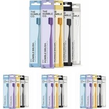 Karok Ticaret The Humble Co. - Humble Brush Adult Soft - 7.000 Kıl Içeren Bitki Bazlı Diş Fırçası (Renk Asortili) (4 Paketi)