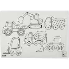 Prime Akademi Çocuk Mat 4 Lü Set 1 (Dinozorlar Çağı, Uzay, Iş Makineleri Taşıtlar)