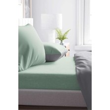 Prime Yeşil Pamuklu Tek Kişilik Lastikli Çarşaf 100X200