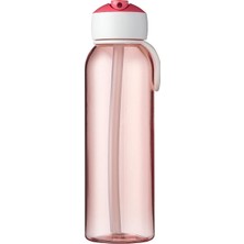 Prime – Pipetli Içecek Şişesi Campus Flip-Up 500 ml Pembe – Çocuklar Için Pipetli Su Şişesi – Gazlı Asitlere Uygundur – Sızdırmaz