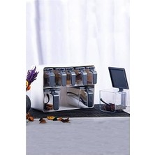 Prime Sekizli Standlı Baharatlık Seti Gri Beyaz - 161280-815