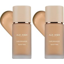 Prime Alix Avien Kırışıklık Karşıtı Nemlendirici SPF30 Parlak Bitişli Fondöten Care Enhancer 816 (2 Paketi)