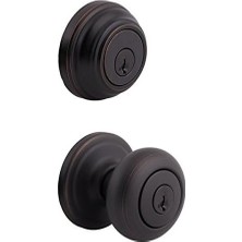 Prime 991 Juno Entry Knob And Cylinder Deadbolt Combo Pack Featuring Smartkey In Polished