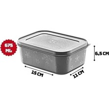 Prime No Frost Silikon Yumuşak Kapalı Saklama Kabı Dondurucu ve Buzluk Saklama Kabı 675ML, Kapaklı No Frost Saklama Kabı 675ML, Derin Dondurucu Saklama Kabı 675ML