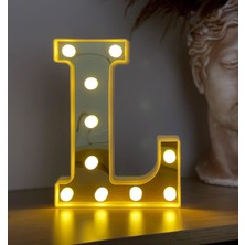 Prime 3D Işıklı LED Harf Dekoratif Aydınlatma Büyük Boy L