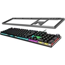 Prime Msı Gg Forge GK300 Red Tr Gamıng Keyboard Mekanik Red Swıtch Rgb Backlıght