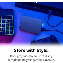 Prime Canvio Gaming 1tb Taşınabilir Harici Sabit Disk, USB 3.2, Play Station ve Xbox Için, Siyah (HDTX210EK3AA)