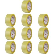Prime 10 Adet Onestar Koli Bandı 45 mm x 100 mt Şeffaf Güçlü Yapışkanlı Kopmayan Bant