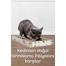 Teknollojia Tırmata Doğal Düz Ondüle Karton Kedi Tırmalaması Kedi Tırmalama Tahtası Kartonu 47X17 cm Kahverengi