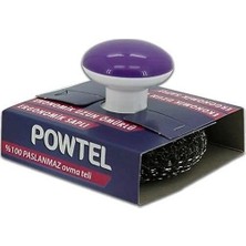 Prime Powtel Paslanmaz Krom Saplı Bulaşık Teli 4'lü Eko Set