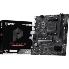 MSP MB Pro B550M-B Am4 Ddr4 4600(OC) HDMI Dp 2x M.2 USB 5gbps Matx