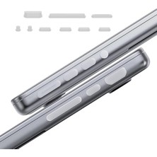 MSP Apple MacBook ile Uyumlu Toz Koruma Tıpası Seti 9 Adet, Macbook Pro 14/16 Inç (M1 M2 M3 M4), Macbook Air 15 Inç (M3 M4), Macbook Air Pro 13 Inç (M1 M2 M3 M4) ile Uyumlu Buzlu Şeffaf