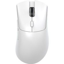 MSP Shark R1 59G Superlıght Fare, Pixart PAW3311 Oyun Sensörü, Bt/2.4g Kablosuz/kablolu Oyun Faresi, 18000'E Kadar 6 Ayarlanabilir Dpı, 65 Saat Pil - Beyaz