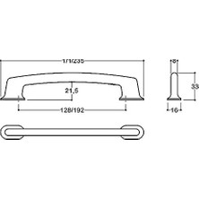 Prime Krom Renkli 192 mm Modern Kulp