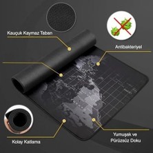 Prime Mouse Pad 30X60 cm Kaymaz Kauçuk Tabanlı Dünya Haritası Gaming Büyük Boy Klavye ve Mouse Altlığı Ergonomik Oyun Mouse Pad 3mm Kalınlık