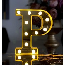 Prime 3D Işıklı LED Harf Dekoratif Aydınlatma Büyük Boy P