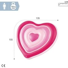 Prime 58727 Sevgili Kalp Şekilli Yatak 155 Cm, Su Sporları, Plaj Malzemesi, Şişme Ürün, Yüzme Aksesuarı, Kamp, Dalış, Güvenlik