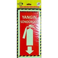 Prime Lr-Fs Söndürme Tüpü Yazılı Fosforlu Ikaz Levhası, Fotolümen Levha