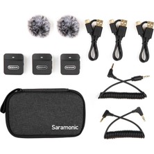 Prime BLINK100 B2 Kablosuz Yaka Mikrofonu, Kamera Kamera Akıllı Telefon Için, 10 Saat Pil, 50 M Iletim, Kazanç Kontrolü, Kablosuz Yaka Mikrofonu, Canlı Yayın Video Konferans Kaydı Için