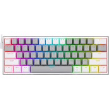 Prime Redragon K617-RGB 16,8 Milyon Rgb Aydınlatma, Red Switch Fizz%60 Q Türkçe Kablolu Mekanik Oyuncu Klavyesi Gri Beyaz