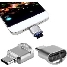 Prime 7744 USB Type C 3.1 To Micro Sd Otg Hafıza Kartı Çevirici Dönüştürücü Adaptör Type-C Girişli Tel Tablet Pc De Kullanılır Type-C Soketine Takılarak Micro Sd/tf Kart Okur Yazar Veri Aktarır