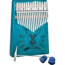 MSP Hakiki Ağaç Geyik Desenli Kalimba 17 Tuşlu