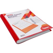 MSP 64120-N Cepli Sunum Dosyası A4 Kırmızı 20Lİ