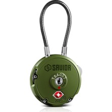 MSP Equipment Kalite Tsa Onaylı 3 Haneli Kombinasyon Kablo Seyahat Bagaj Kilitleri Tüfek Çantası Silah Silah Kılıfı Aksesuarları Cephane Kutuları Dış Mekan Depolama, Zeytin Yeşili Yeşil,