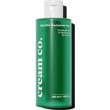 Prime Cream Co. Akne & Siyah Nokta Karşıtı Gözenek Sıkılaştırıcı Bha/pha Niacinamide Salisilik Asit Tonik 200 ml