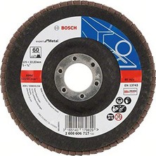 MSP Professional Dıy Yelpaze Taşlama Diski (Açılı Taşlama Makineleri Için Farklı Malzemeler, Bombeli Model, Granülasyon 60) 2608606717 Ç=125 x 22,23 mm