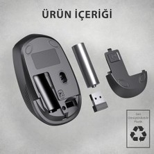 Prime WS202 Kablosuz 1200DPI 4 Tuşlu 3 Milyon Tıklama Ömrü Sessiz Tasarım, Pc, Mac, Dizüstü Bilgisayar Için, USB Mini Alıcı ile Optik Mouse Turkuaz