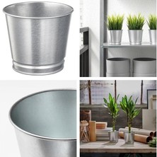 Prime Saksı Paslanmaz Çelik Bitki Saksısı Boyanabilir 9cm