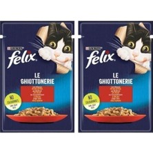 Prime Felix Sığır Etli Yetişkin Kedi Konservesi Pouch 85 gr (2 Paketi)