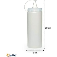 Prime -Şeffaf Kapaklı Sızdırmaz Yağlık Sosluk Şişesi Plastik Yağdanlık 400 Ml. AP-9028