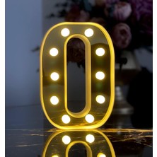 Prime 3D Işıklı LED Harf Dekoratif Aydınlatma Büyük Boy O